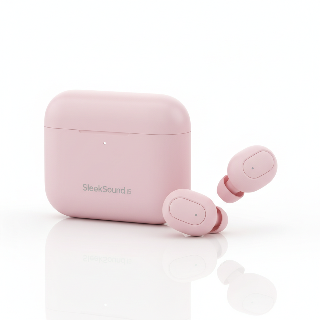 Mini Écouteurs Invisibles SleekSound I5 couleur Rose