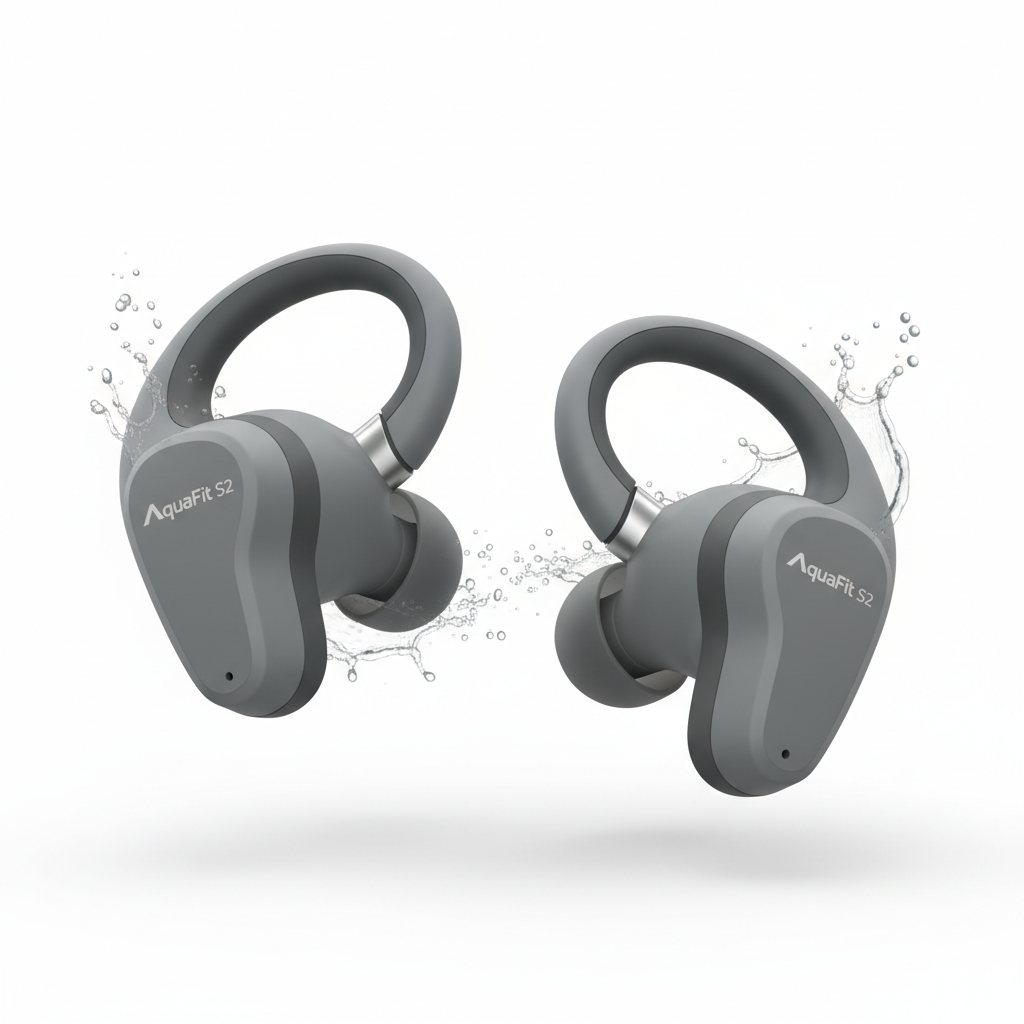 Écouteurs Sport Waterproof AquaFit S2 couleur Gris
