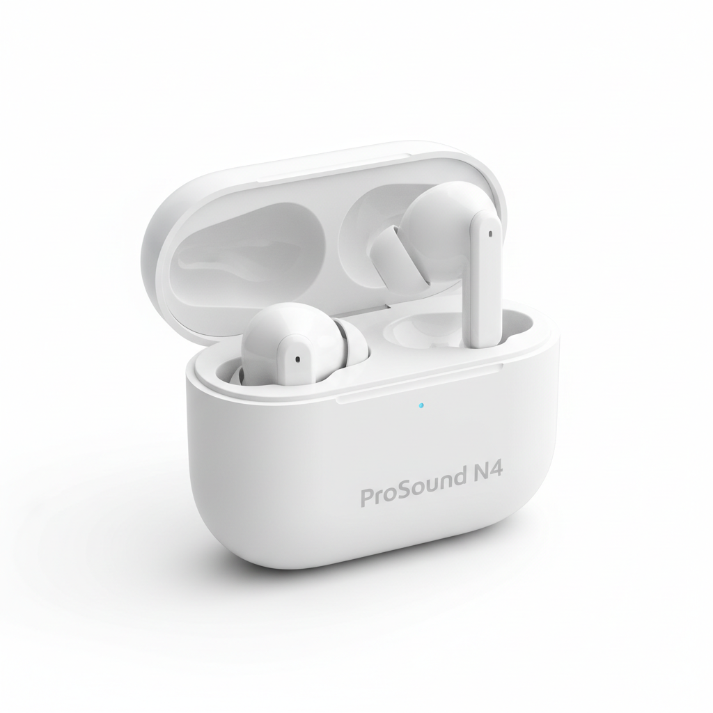 Écouteurs TWS Noise Cancelling ProSound N4 couleur Blanc